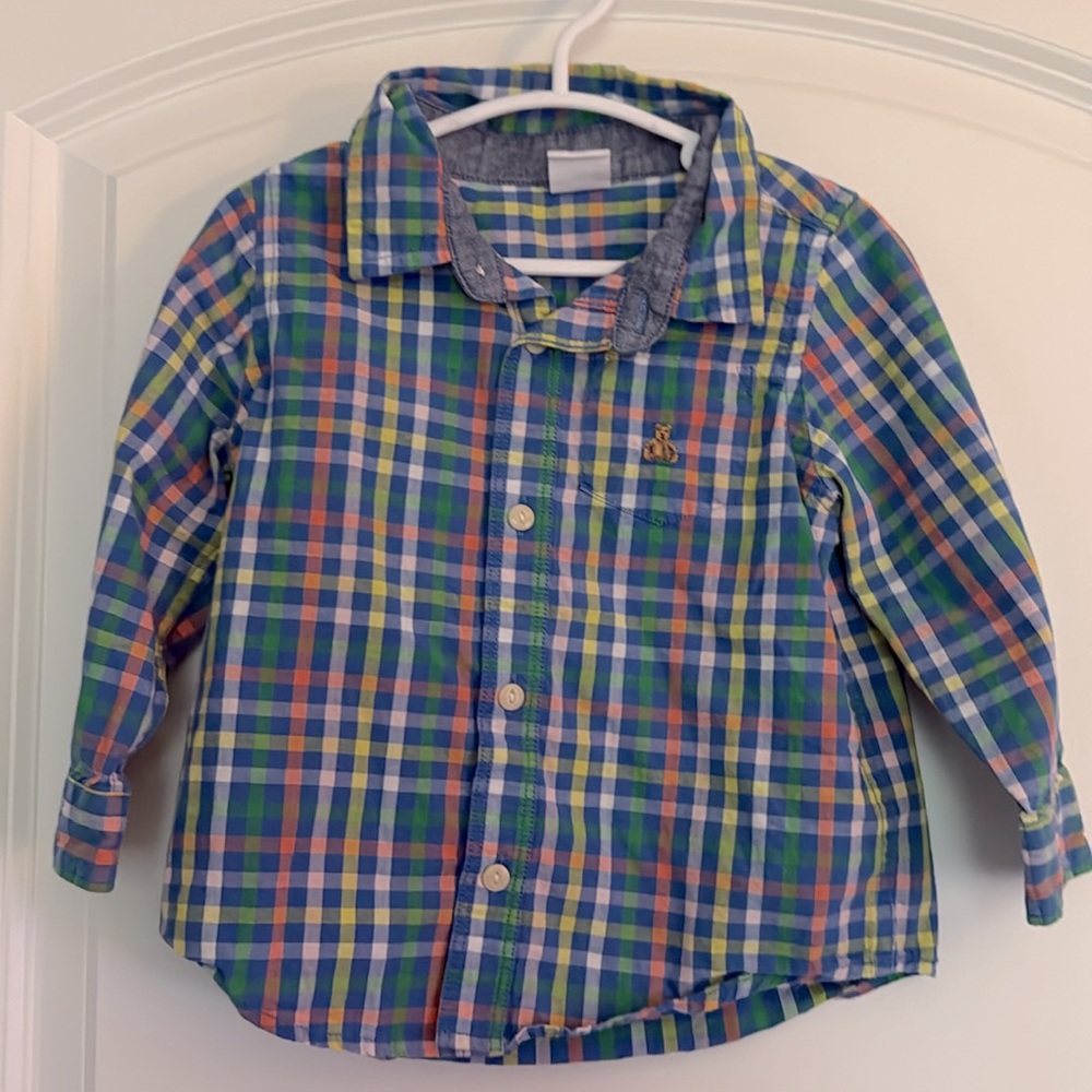 Gap button up shirt 18-24m